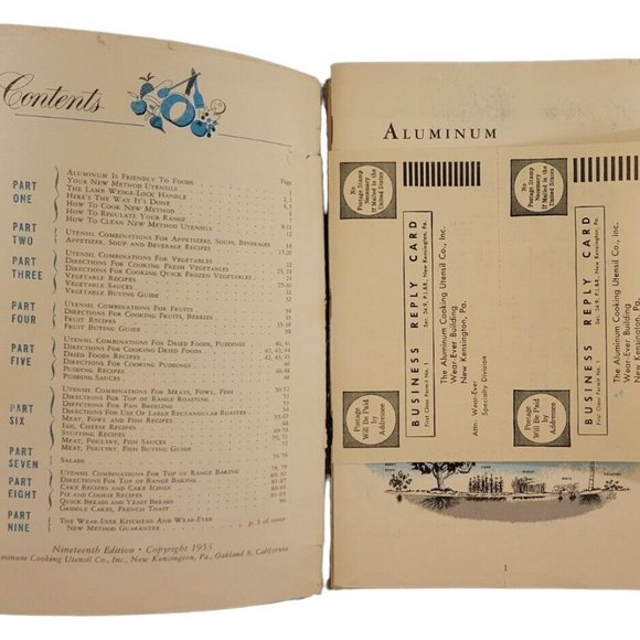 VTG Cookbooks Wear-Ever New Method 1953 Festive Foods 1991 Regal Royal Diamond - Picture 5 of 16